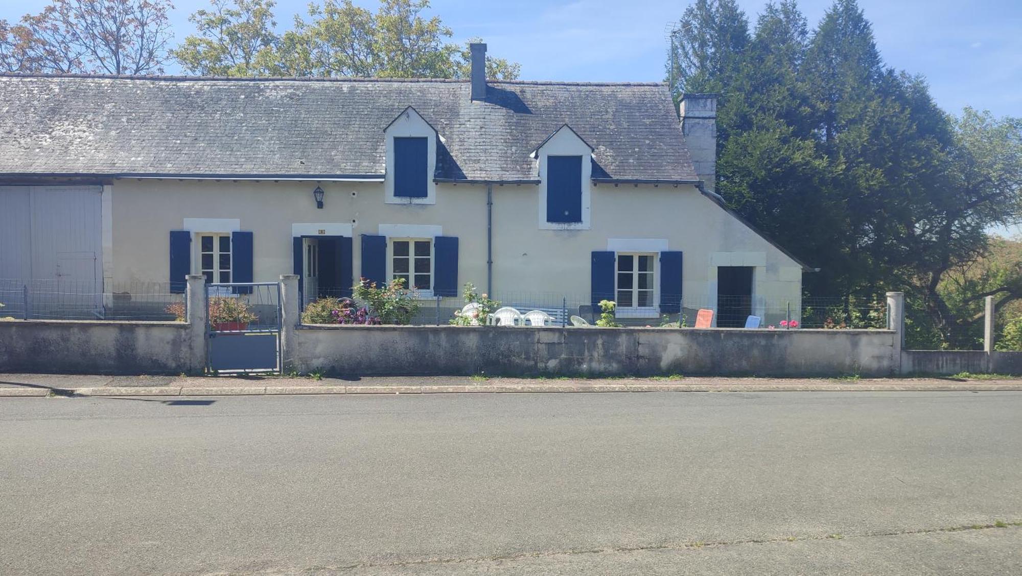 Maison Plain Pied, 2 Chambres, Longere Typique , Fraiche, Dans Bourg Avec Tous Commerces Luçay-le-Mâle Exteriér fotografie