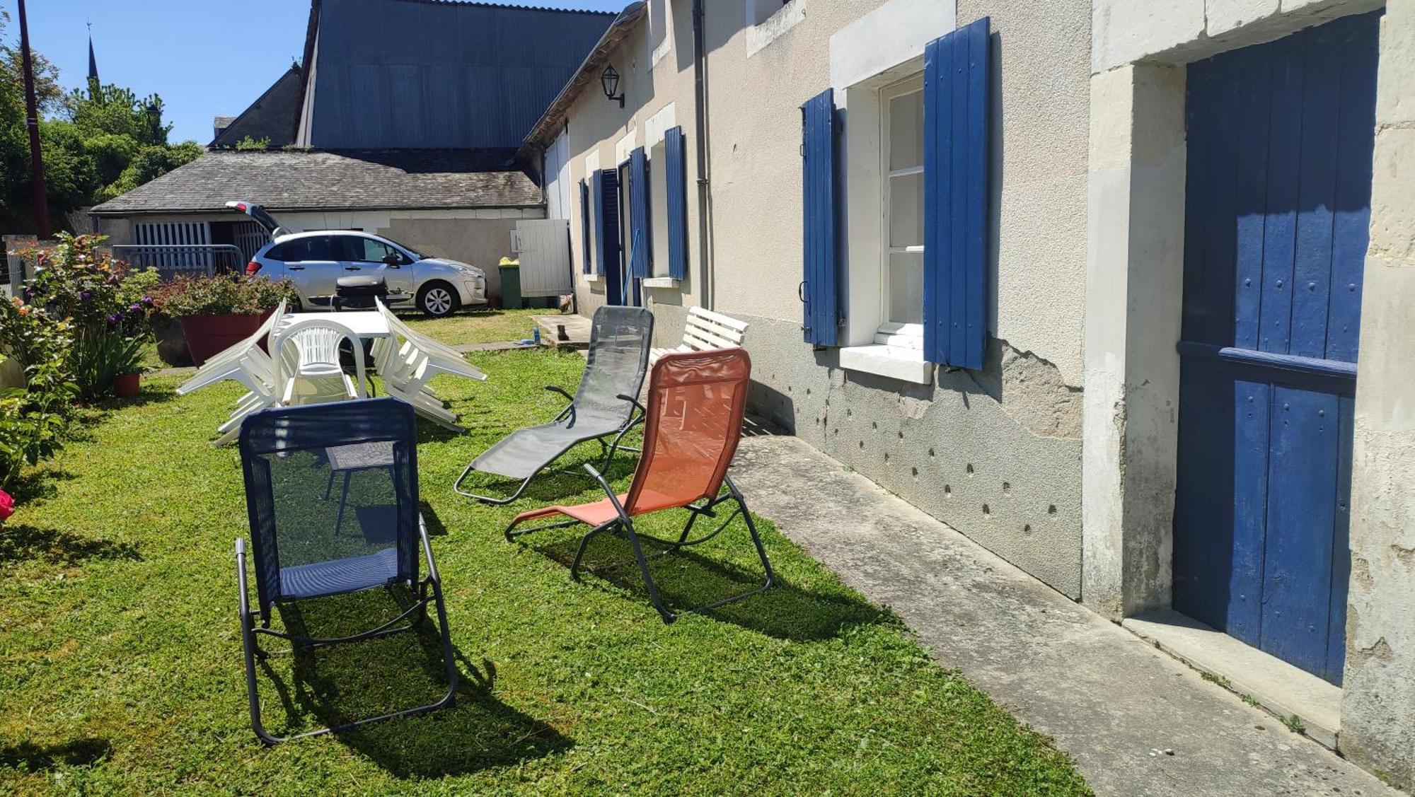 Maison Plain Pied, 2 Chambres, Longere Typique , Fraiche, Dans Bourg Avec Tous Commerces Luçay-le-Mâle Exteriér fotografie